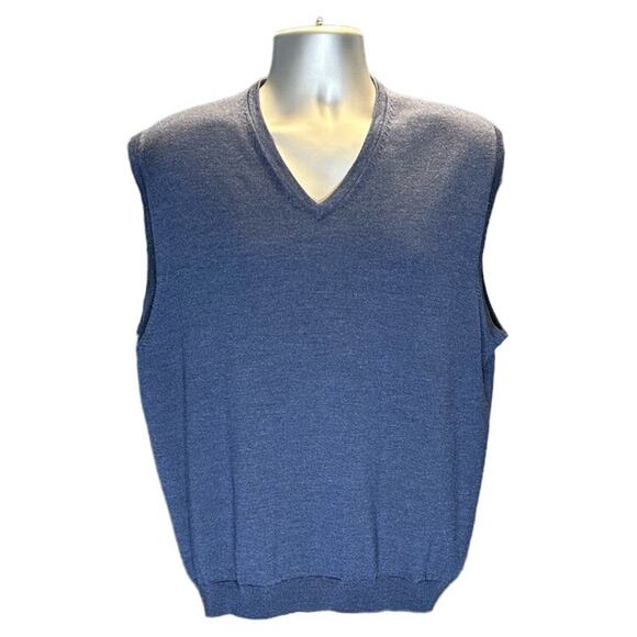 Jos. A. Bank Other - Jos. A. Bank Signature Collection Dark Blue Marino Wool Sweater Vest Siz…